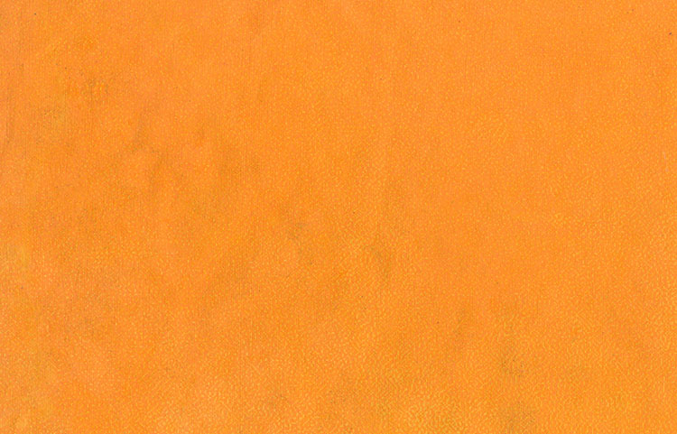 Moire Cloud: Orange on Yolk Yellow