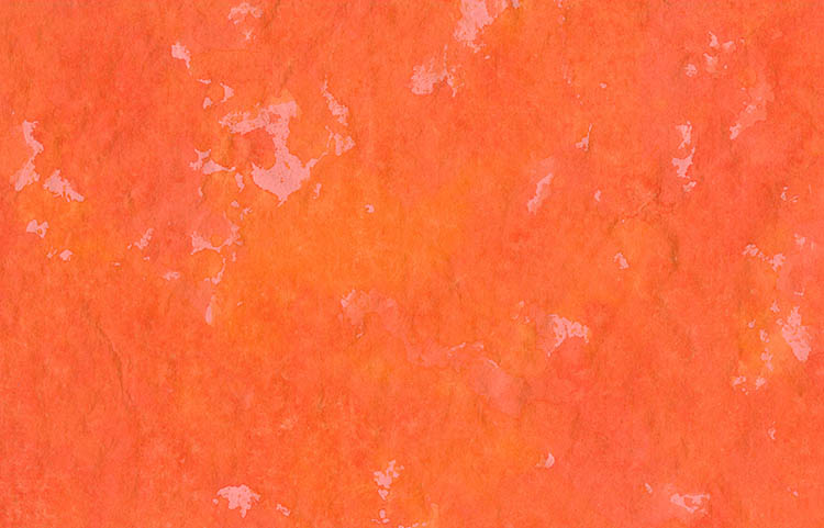 Paint Splatters: Red & Orange on Blossom Pink