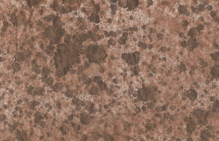 Paint Splatters: Copper & Brown on Beige