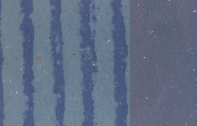 Stripes Pulp Overlay: Blue Mist on Denim, Duplex
