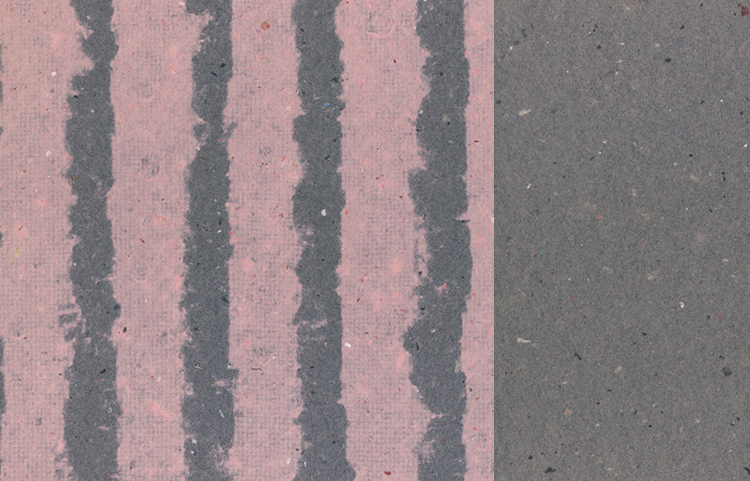 Stripes Pulp Overlay: Baby Pink on Gray, Duplex