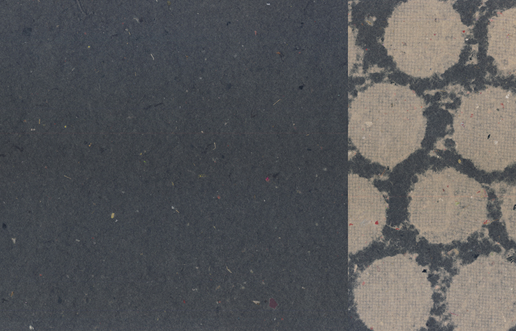 Shale Black with Gray Dots Pulp Overlay, Duplex