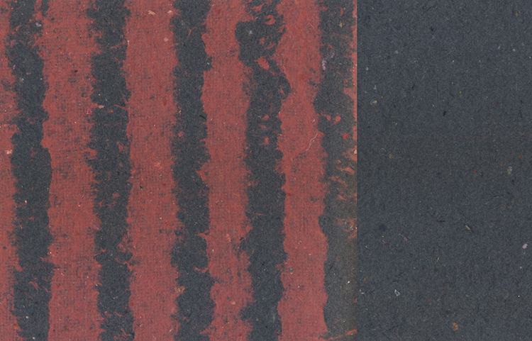 Stripes Pulp Overlay: Red on Black, Duplex