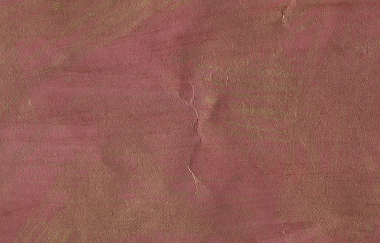 Brushed Strokes: Pearl & Gold on Fuschia Pink