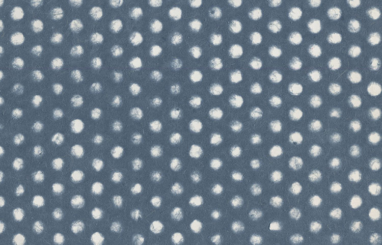  Dot Grid Pattern: Blue Banana & Jute Fibres Tissue, Mesh Overlay