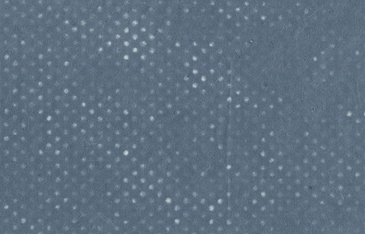  Small Dots Pattern: Blue Banana & Jute Fibres Tissue, Mesh Overlay