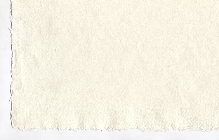 Warm White A4 Deckle Edged Artists' Paper