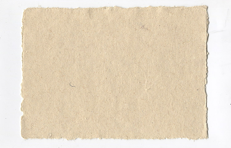 Beige Parchment A5 Deckle Edged Card