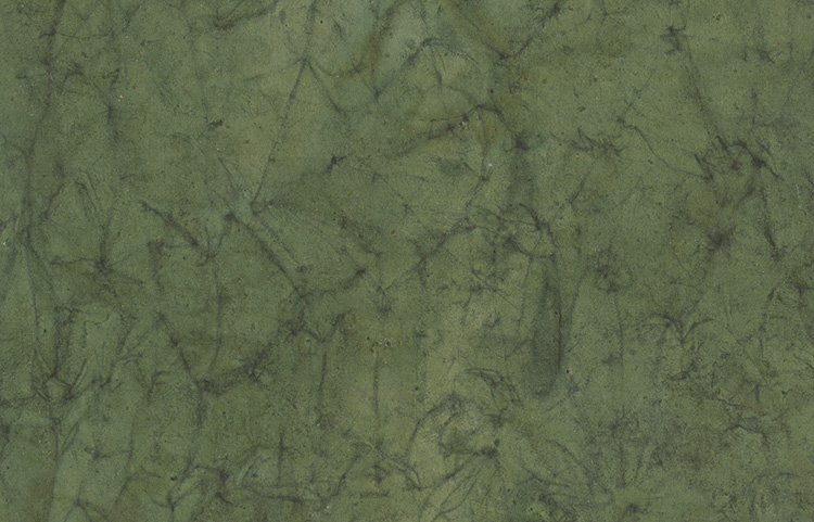 Lichen Green, Crush Dyed, Batik paper