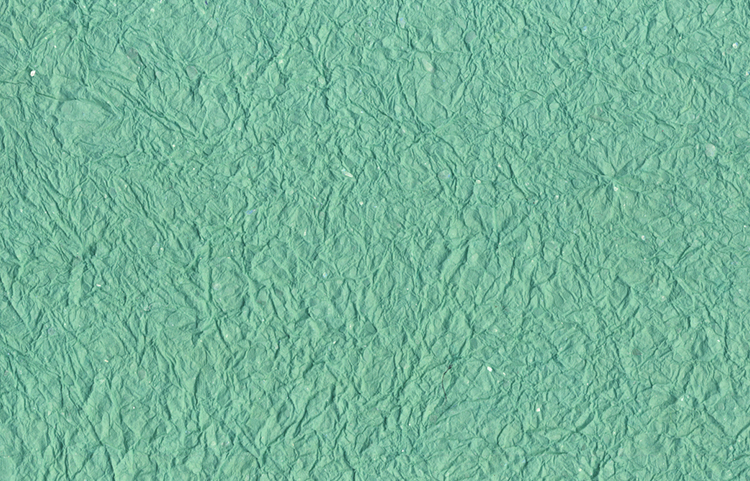 Sea Green with Mica Flakes, Crinkled